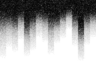 Abstract spectrum wave in monochrome stipple texture background