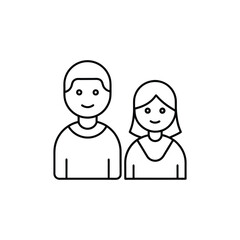  Boy Girl Icon Boy and girl students icon Man Woman Icon
