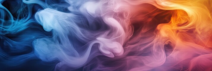 Obraz premium Abstract smoke texture swirling in soft, flowing lines with rich gradients of color