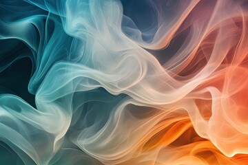 Abstract smoke texture swirling in soft, flowing lines with rich gradients of color