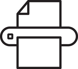 Printer Line Icon