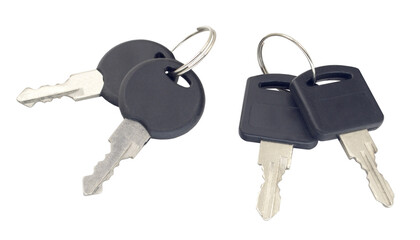 Keys isolated on white background