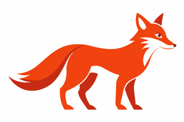 Fox-eating crab vector design on a white background