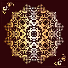 ornamental round luxury Mandala design