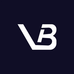 VB letter background vector design, VB logo design.