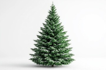 Fototapeta premium christmas tree isolated Beautiful christmas tree isolated on a white background