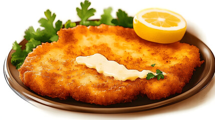 illustration of austrian schnitzel