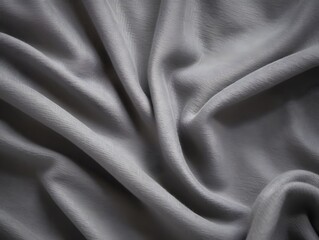 Grey Fabric Texture Background, Top View