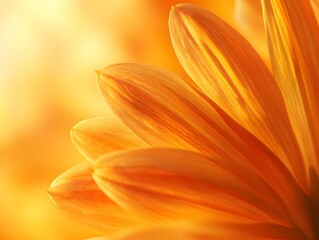 Obraz premium Close-Up Orange Flower Petals Macro Photography