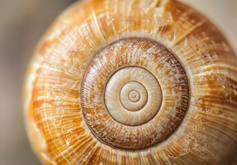 Macro Photography of Snail Shell Spiral