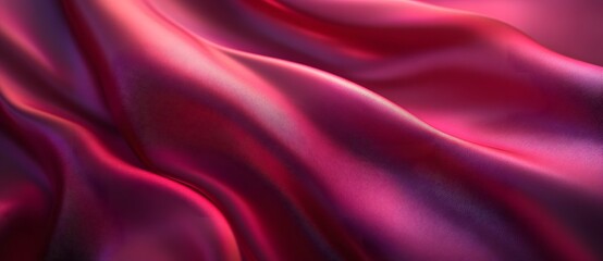 Fototapeta premium Abstract Red Fabric Texture with Pink Gradient