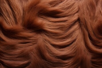 Naklejka premium Close-Up Brown Felt Texture with Intricate Wool Threads