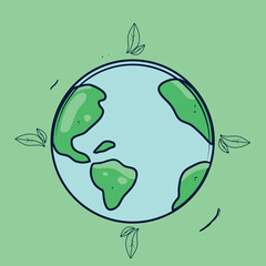 Earth illustration design
