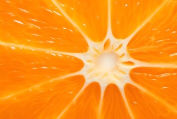 Macro Close-Up of Orange Fruit Texture