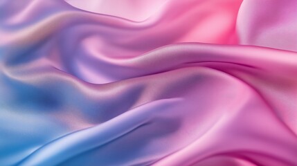 Obraz premium gradient pastel purple pink silk wrinkle fabric background