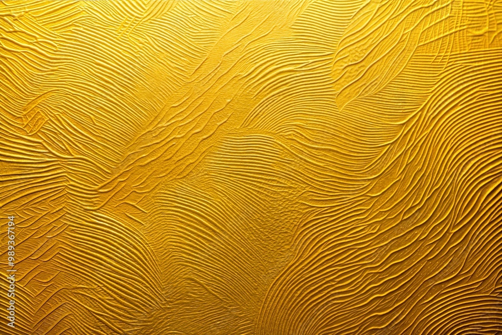 Sticker Abstract golden texture with waves and lines