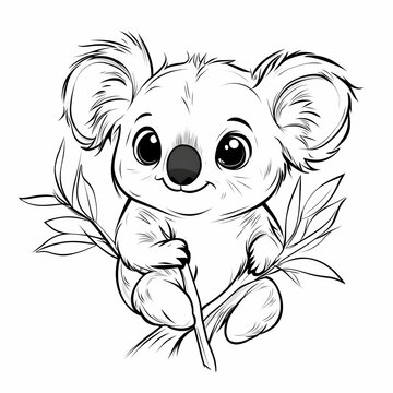 recommend clip art: Cute Koala Bear Illustration