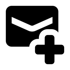 Fototapeta premium Add Email Icon