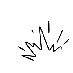 Cartoon Doodle Bomb Explosion 