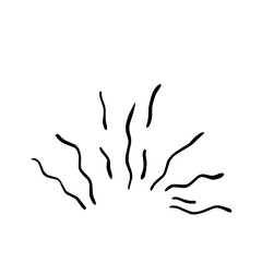 Obraz premium Cartoon Doodle Bomb Explosion 