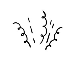 Cartoon Doodle Bomb Explosion 