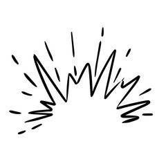 Cartoon Doodle Bomb Explosion 