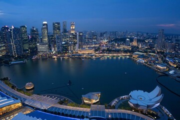 Singapore night view