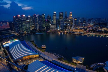 Singapore night view