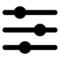 Slider Circle  Horizontal Icon