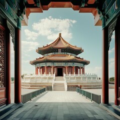 Obraz premium Chinese ancient architecture