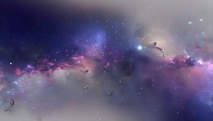 Fototapeta premium Stunning Galaxy With Vibrant Colors and Mesmerizing Celestial Patterns