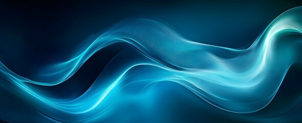 Abstract Blue Teal Gradient Background with Subtle Light Effect