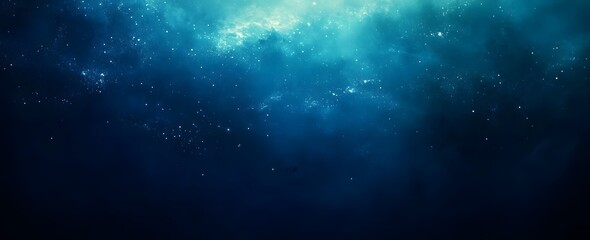 Dark Blue and Teal Gradient Background with Stars