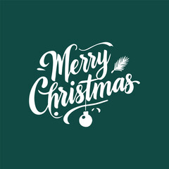 MERRY CHRISTMAS vector brush calligraphy with flourishes. Merry Christmas card. Hand drawn brush style modern calligraphy. vector design for greetings card, headline. t shirt print and others.