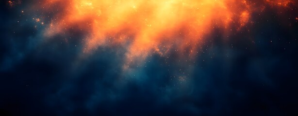 Fototapeta premium Abstract Dark Blue Background with Golden Rays