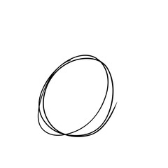 Hand Drawn Scribble Circle Sketch 