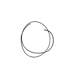 Hand Drawn Scribble Circle Sketch 
