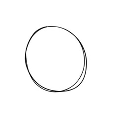 Hand Drawn Scribble Circle Sketch 
