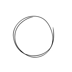 Hand Drawn Scribble Circle Sketch 
