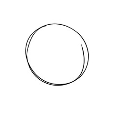 Hand Drawn Scribble Circle Sketch 
