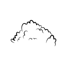 Hand Drawn Bushes Outline 