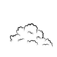 Hand Drawn Bushes Outline 