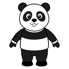 Download Panda Vector Art Illustration Eps File For Design.