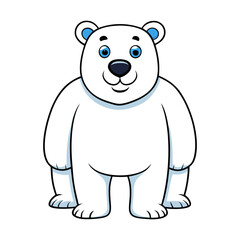 Download Polar Bear Vector Art Illustration Eps File For Design.