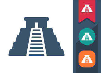 Chichen Itza, Temple, Kukulcan Icon