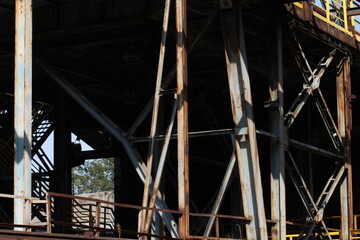 Old steel factory. Old abandoned steel factory Vitkovice in Ostrava Czech Republic. Place where is famous music festival Colours of Ostrava.
