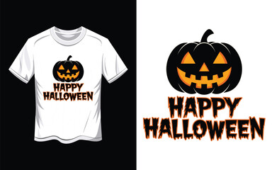 Happy Halloween t-shirt Design Vector Illustration.