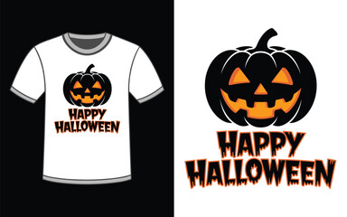 Happy Halloween t-shirt Design Vector Illustration.
