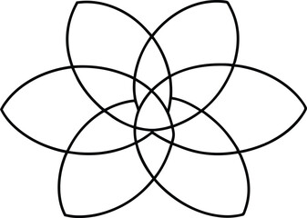 Elegant Petal Overlaps in Gentle Hues Stunning Vector Artwork
