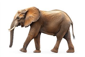 Fototapeta premium Elephant White Background